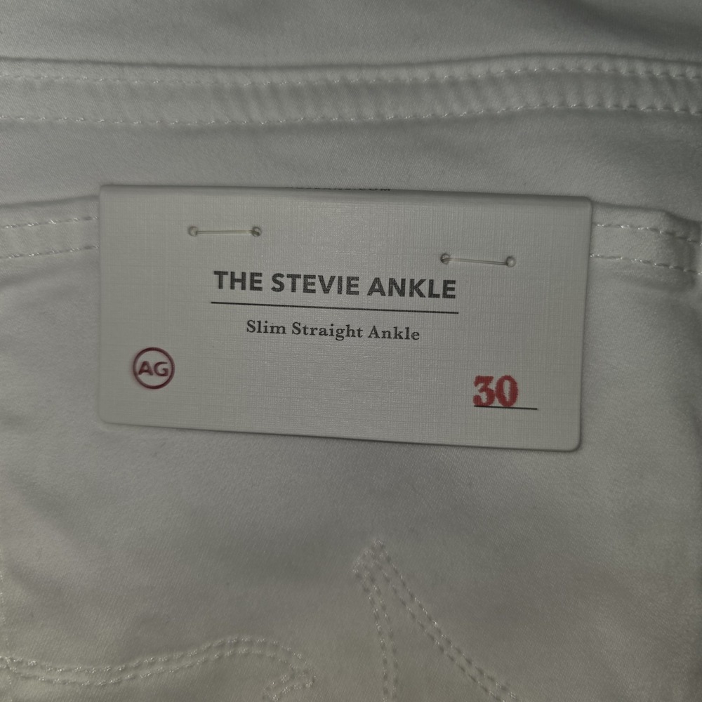 AG Adriano Goldschmied Anthro the Stevie ankle slim straight leg  size 30 NWT - Picture 3 of 16